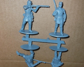 Details about   MARX Vintage Civil War Union 1/32 Toy Soldiers 24 figures in 9 poses light blue 