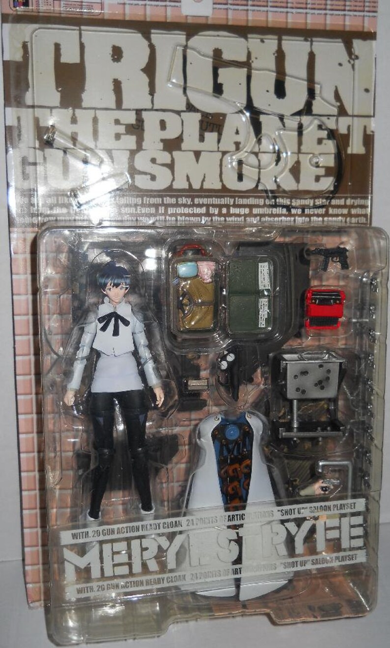 MERYL STRYFE Action Figure by Kaiyodo TRIGUN The Planet Gunsmoke Old Store Stock