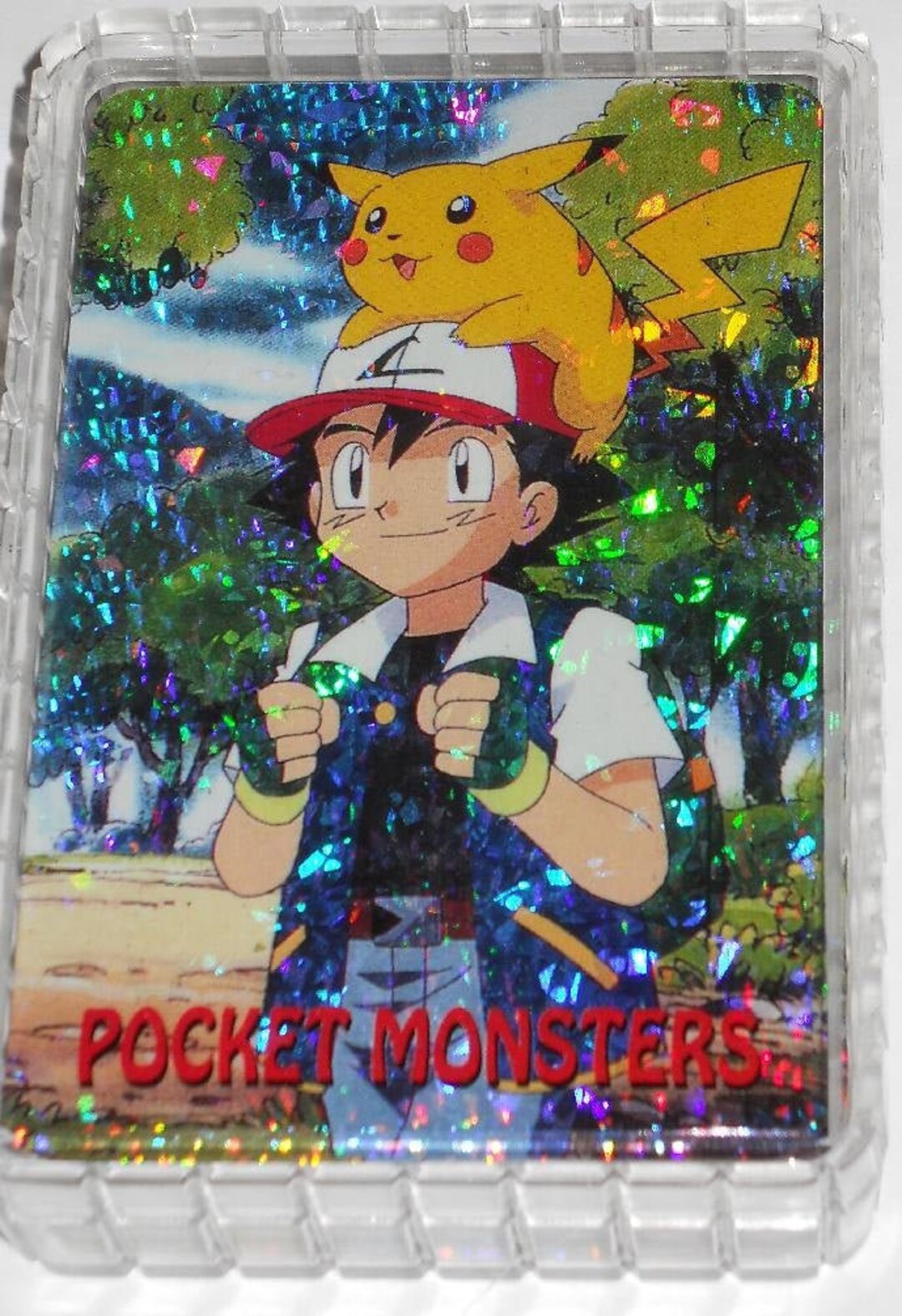 Pokemon Ash and Pikachu Deck of Playing Cards FOIL Version New in Case Etsy