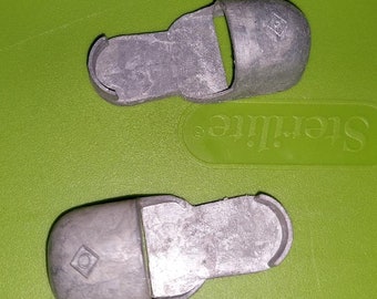Vintage GI Joe Metal Deap Sea Diver Boot Weights 1 pair