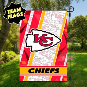 Kansas City Football Garden Flag|Kansas City Yard Flag|Chiefs Decor|Chiefs Flag|Chiefs Garden Flag|Chiefs Gift
