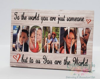 Personalized MOMMY Photo Collage|Mother's Day Gift|Father's Day Gift|Photo Collage Gift|Mothers Day Photo Gift|Gift for Mom|Gift for Grandma