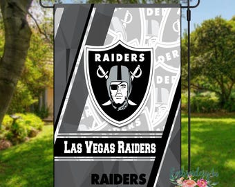Las Vegas Raiders Garden Flag|Raiders Yard Flag|Raiders Football|Raiders Decor|Raiders Gift|12.5"x18" Flag