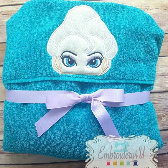 character hooded bath towels