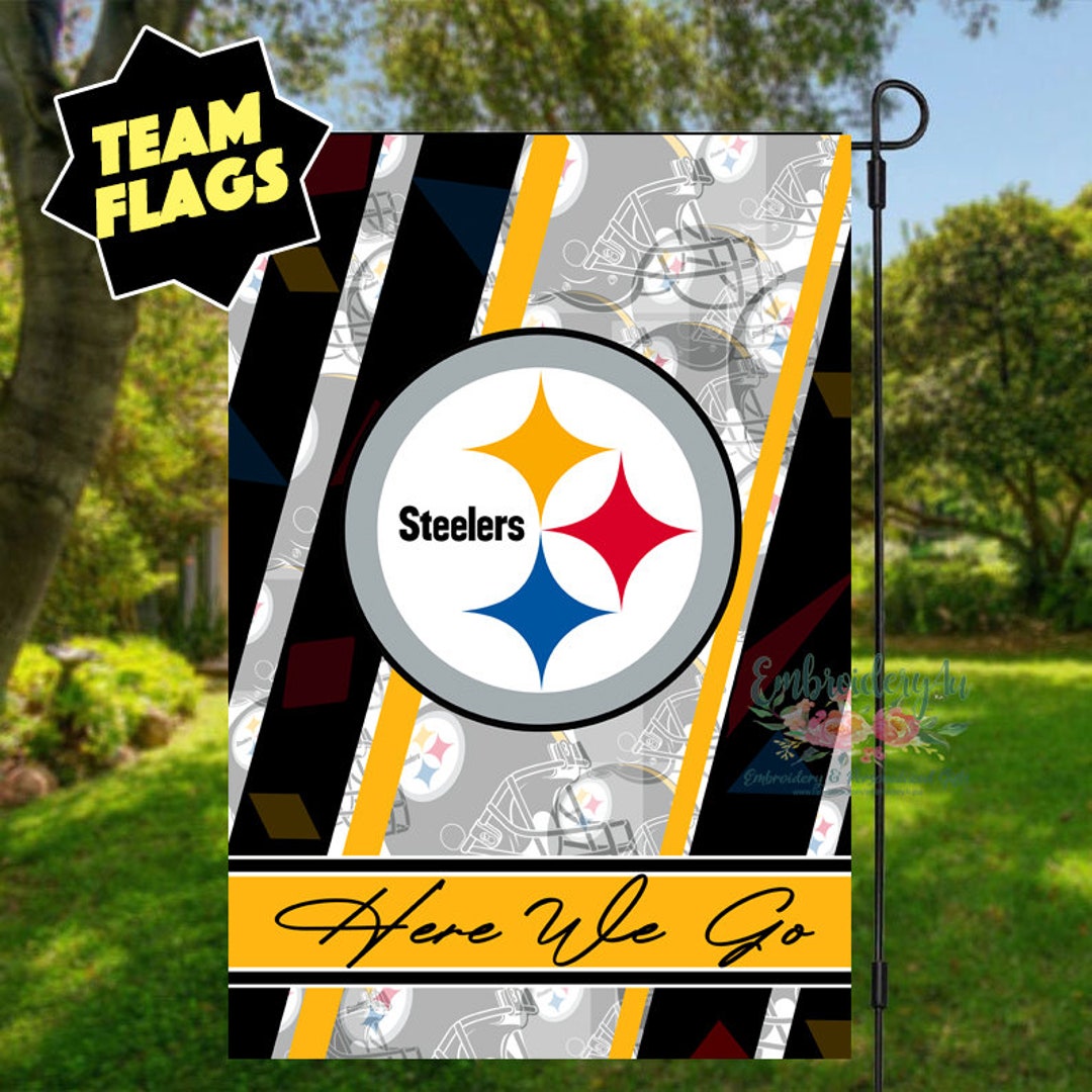 Pittsburgh Steelers Gartenflagge – Offiziell Lizenziert, 32,5x45,7 Cm, Doppelseitig