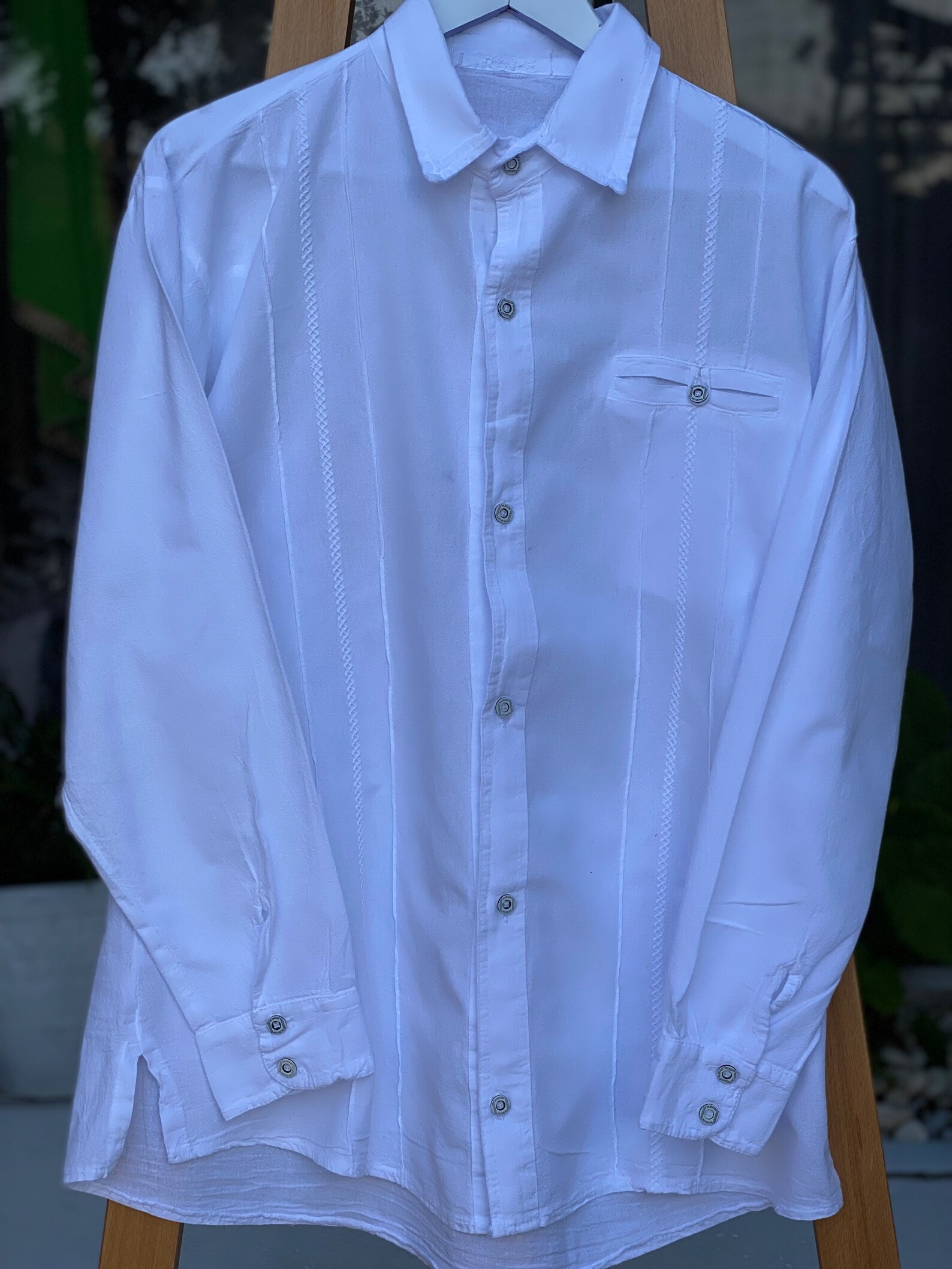 RONNY Organic Gauze Cotton Button Down Long Sleeves Men's Etsy