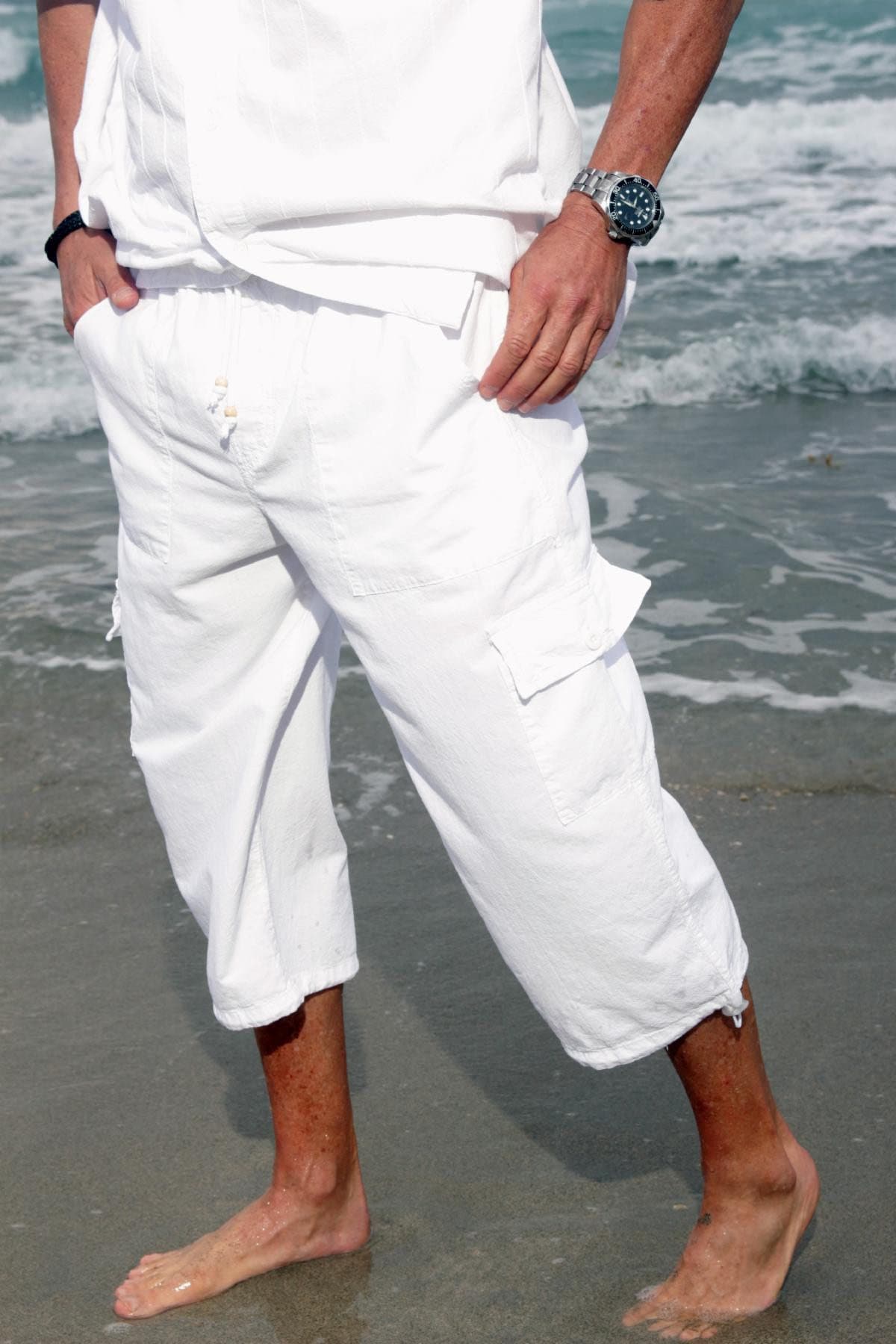ZAIR Organic Cotton Legs Drawstring Resort Men's Cargo - Etsy