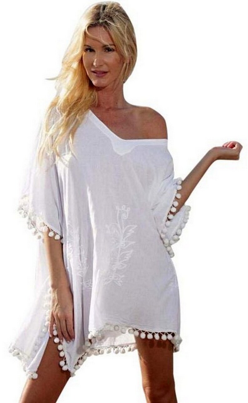 KAYMI Organic Gauze Cotton Cover Up Resort Kaftan Tunic Etsy
