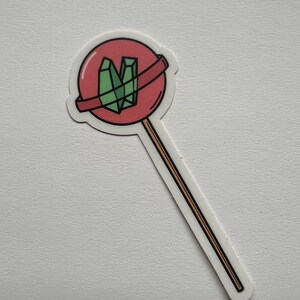 Crystal lolly sticker