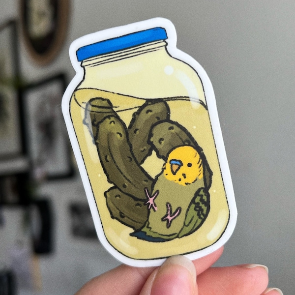 Pickled Parakeet Vinyl Sticker