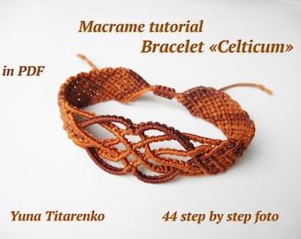 Macrame tutorial. Bracelet "Celticum"