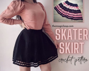 Crochet Skater Skirt Pattern