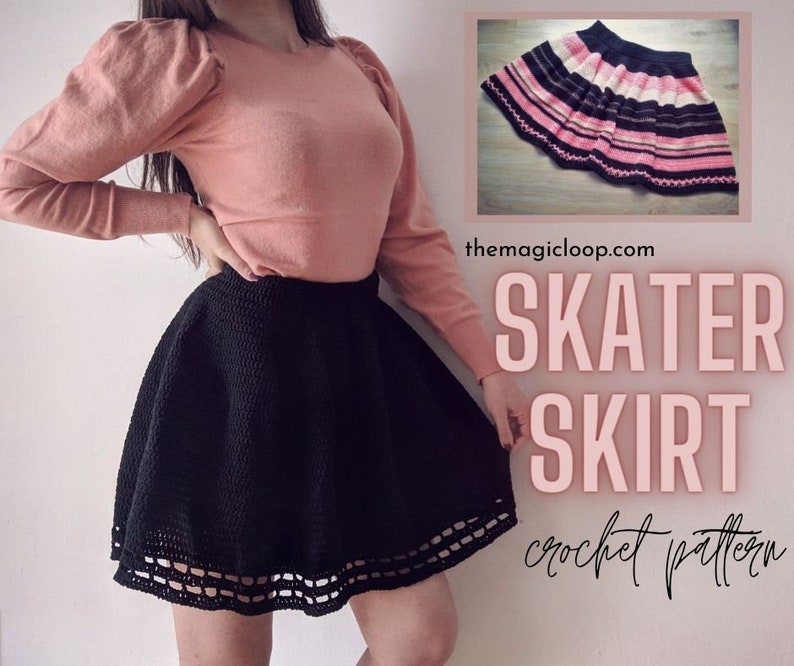 Crochet Skater Skirt Pattern image 1