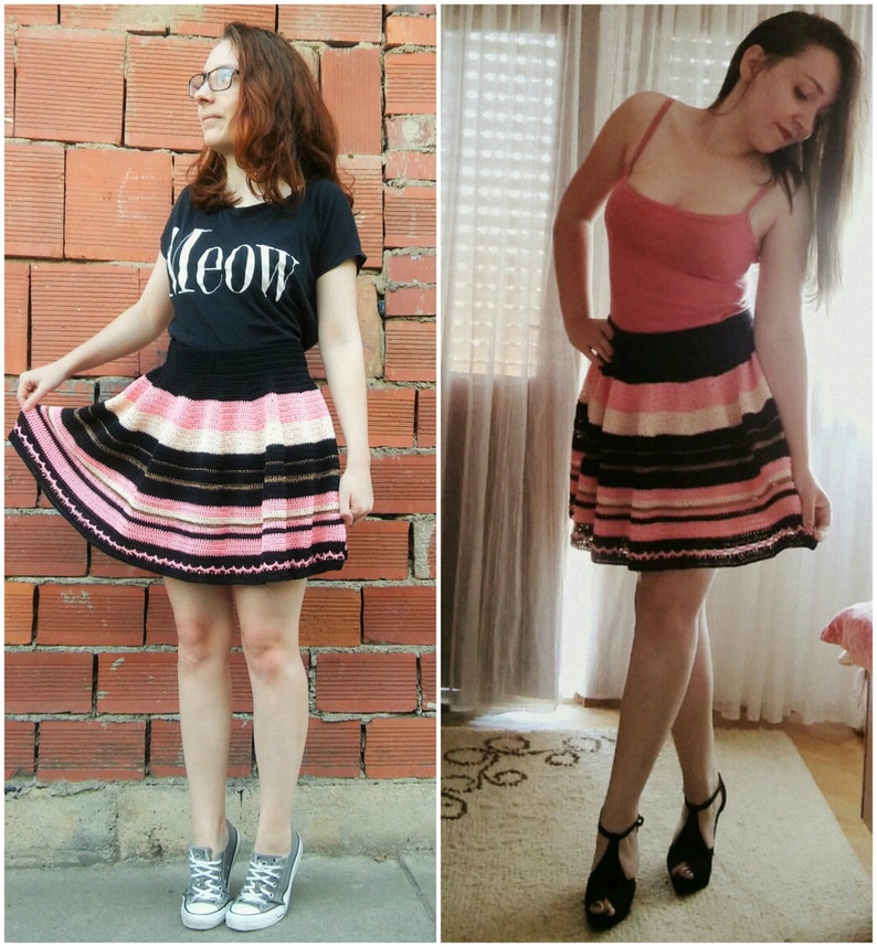 crochet skater skirt pattern free