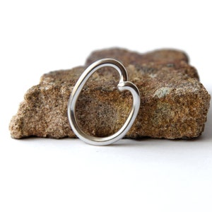 Handmade Heart Ring: Recycled Sterling Silver Love Jewelry