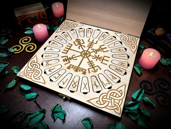 Set rune Futhark con cofanetto
