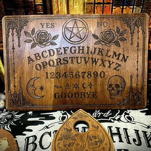 Ouija Board &quot;The Crimson Rose&quot; occult paganism wicca divination witchcraft medium occultism spiritism pagan magic witchy