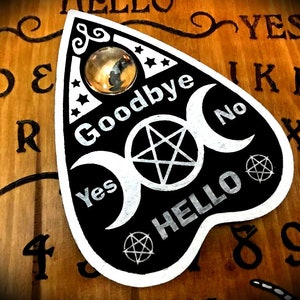 Engraved Wooden Planchette for Ouija Board "Triple Moon"  esotericism paganism pagan witch witchcraft wicca ouijaboard ouijaplanchette phase