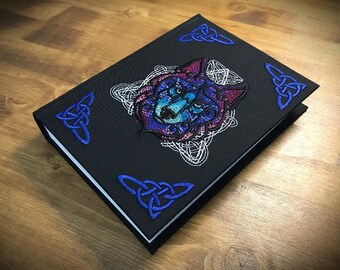 Buch der Schatten / Tagebuch „Magik Wild Wolf“ Heidentum Pagan Wicca Wiccan handgemachte Magie Hexerei Hexe Zauberer Hexe leeres Grimoire