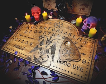 Ouija Board "Baphomet" -- occult paganism wicca divination magick witchcraft medium occultism spiritism spell pagan magickal pentacle