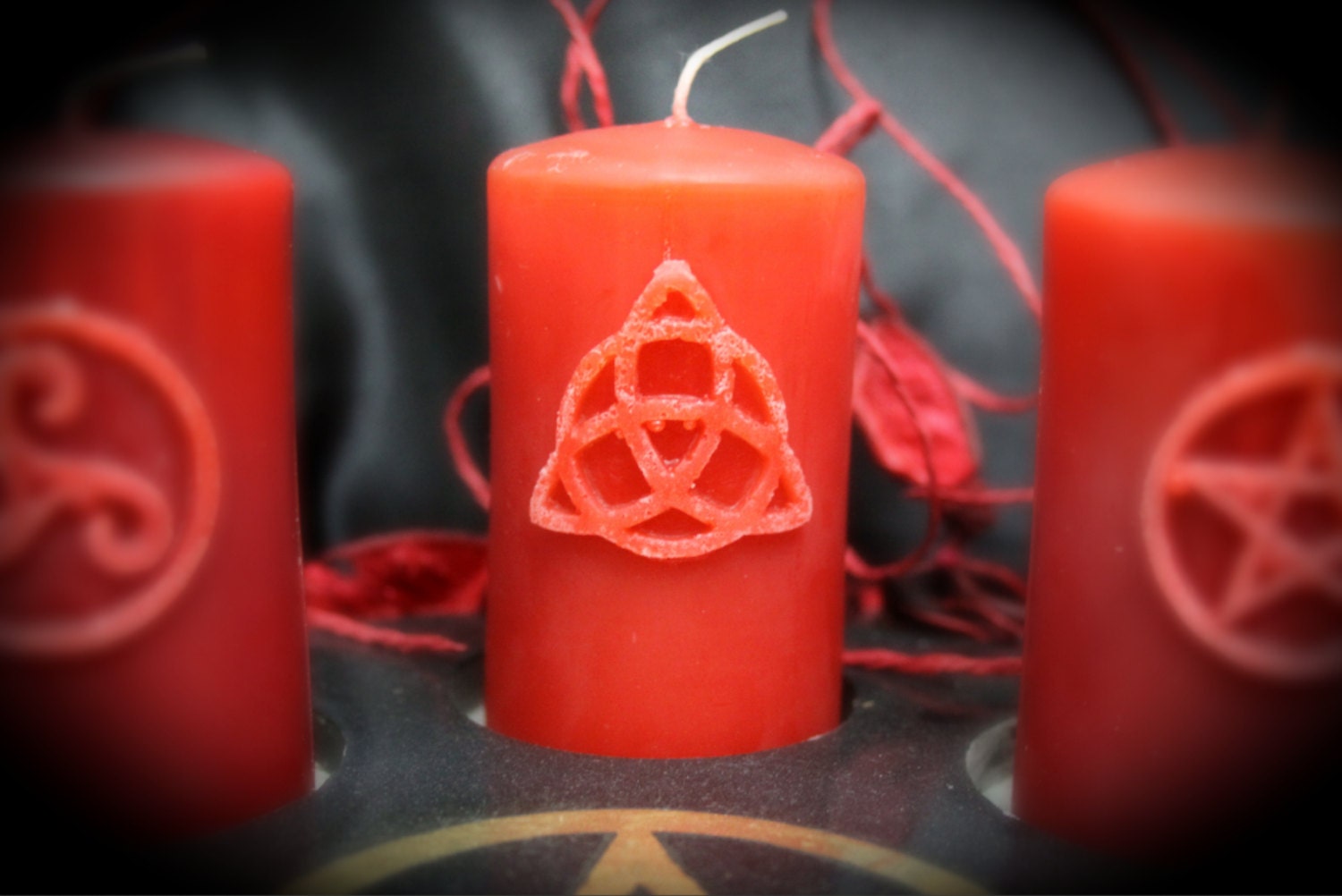 Candles with Pagan Symbolism paganism wicca wizardry Etsy