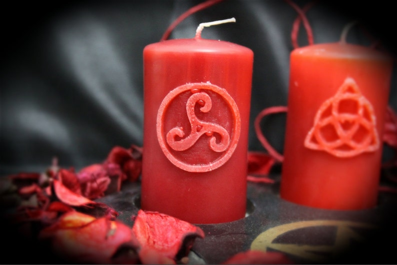 Candles with Pagan Symbolism paganism wicca wizardry Etsy
