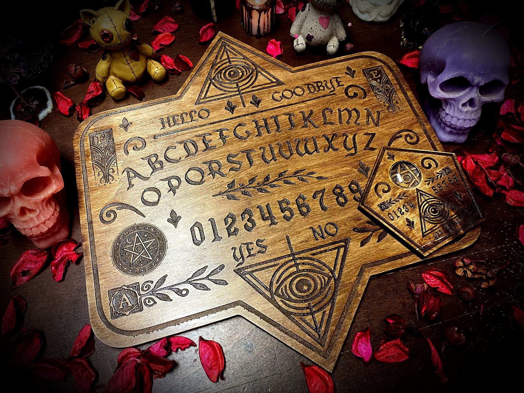 Ouija Board "The Eye of Prophecy"  - occult wicca divination magic witchcraft medium occultism spiritism spell pagan symbolism satanism