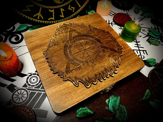 Set rune Futhark con cofanetto