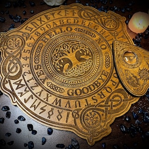 Ouija Board &quot;Celtic Spirit&quot; -- occult paganism wicca divination witchcraft medium occultism spiritism spell pagan magick witchy