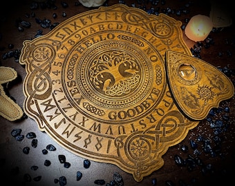 Ouija Board &quot;Celtic Spirit&quot; -- occult paganism wicca divination witchcraft medium occultism spiritism spell pagan magick witchy