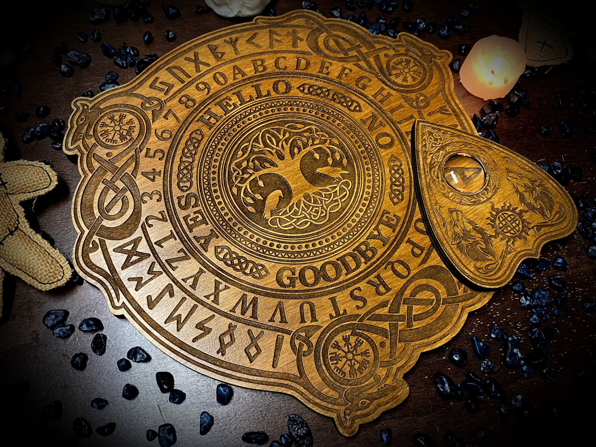 Ouija Board "Celtic Spirit" -- occult paganism wicca divination witchcraft medium occultism spiritism spell pagan magick witchy