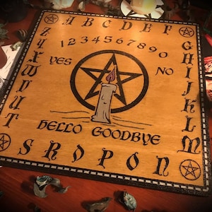 Ouija Board &quot;Shadows in the night&quot; - spiritism esoterism beyond communication messages spirits witch medium wicca handmade laser engraved