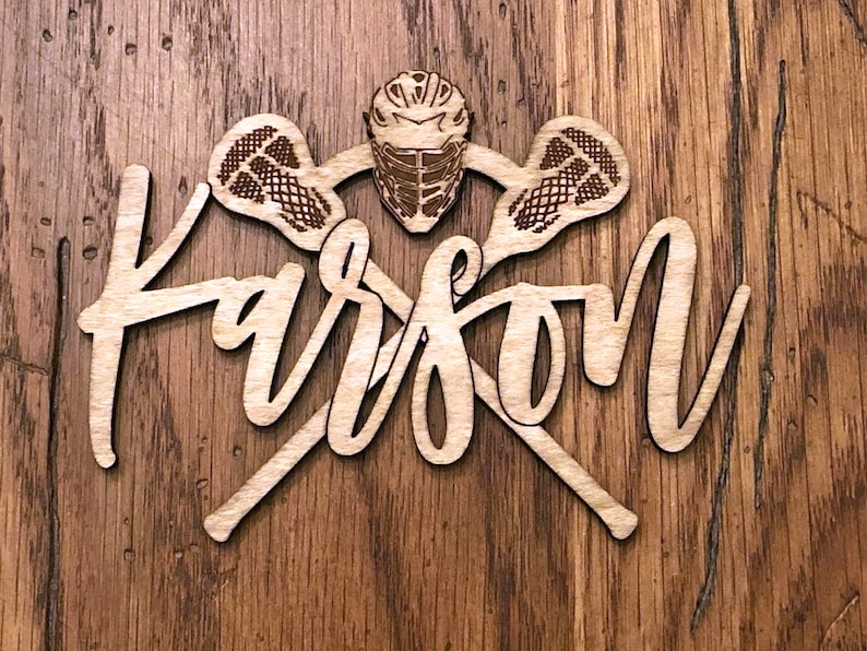 Personalized Lacrosse Ornament Name Tag Room Decor for Etsy