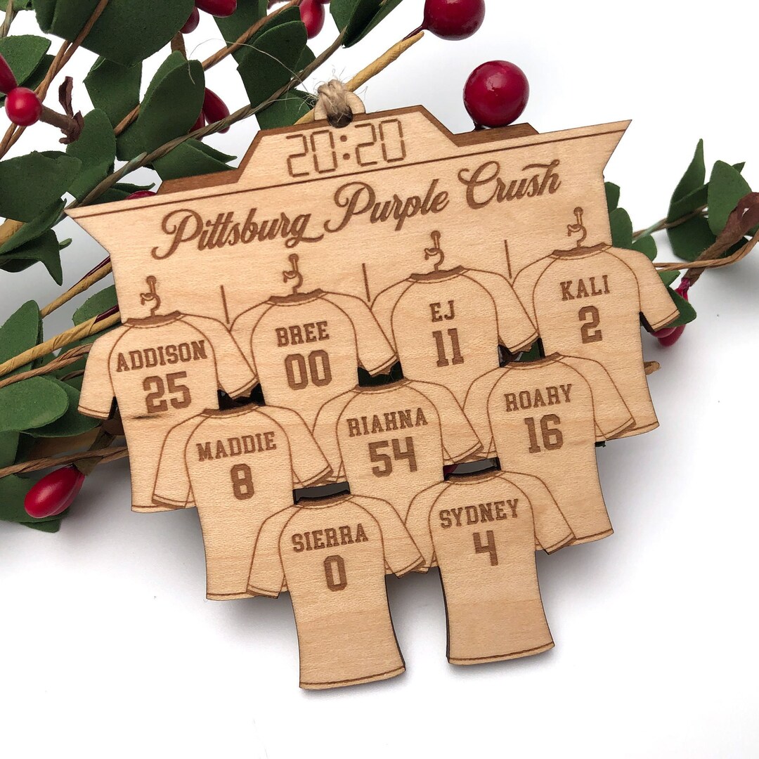 Personalized Sports Team Christmas Ornament. Soccer, Softball, Baseball ...