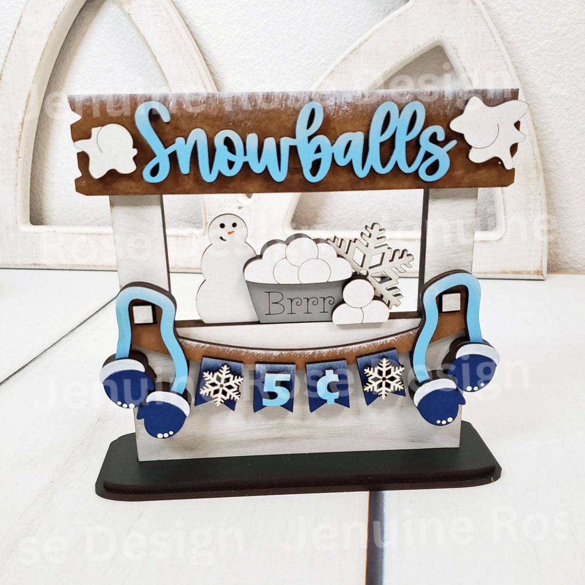 Snowball Bucket Stand SVG Laser Cut Files for Laser Cutter or Glowforge ...