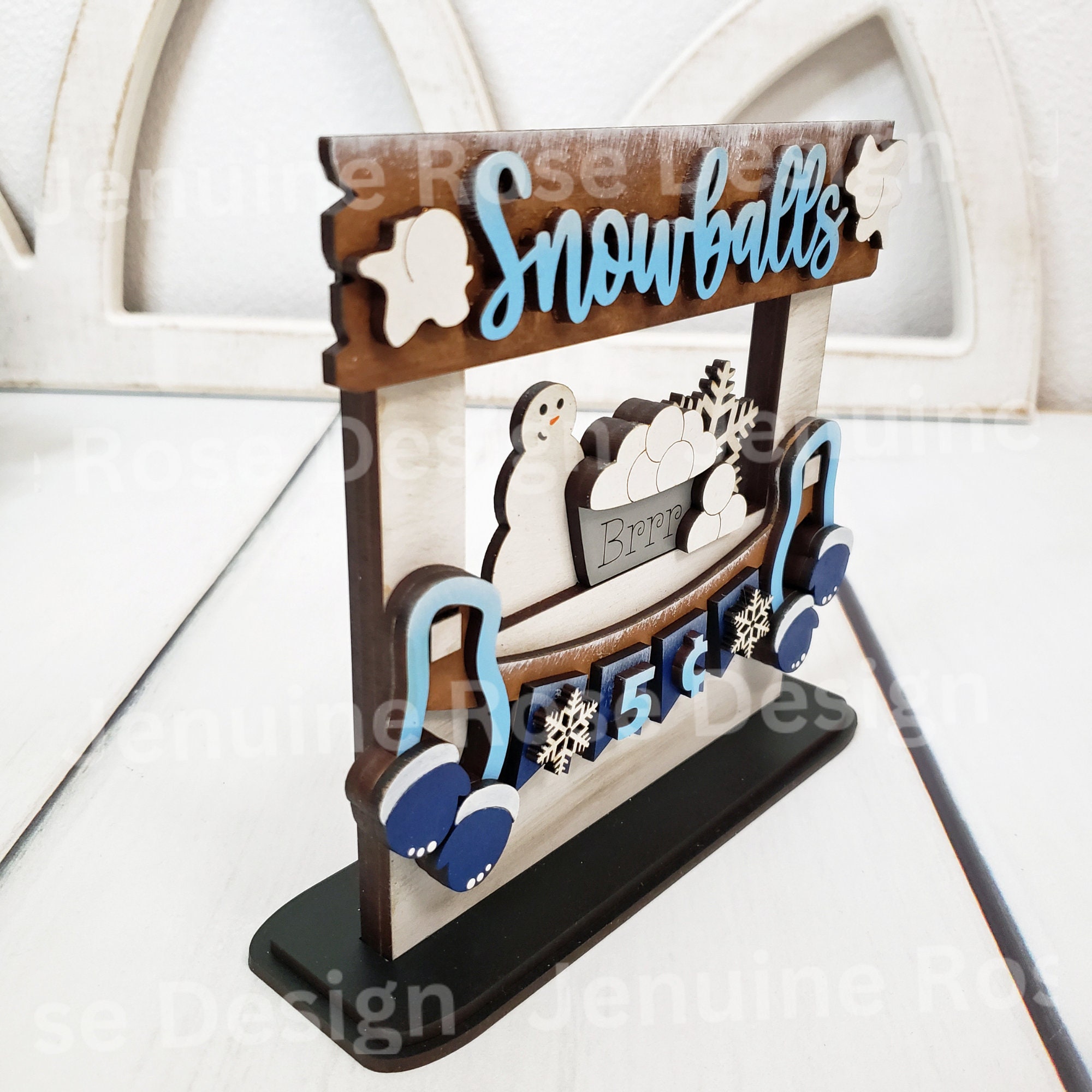 Snowball Bucket Stand SVG Laser Cut Files for Laser Cutter or Glowforge ...