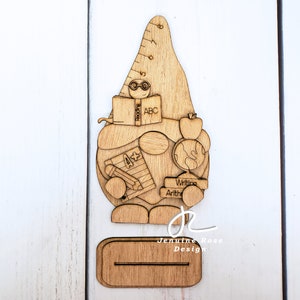 Teacher Gnome SVG Laser Cut File for Laser Cutter or Glowforge, DIY ...
