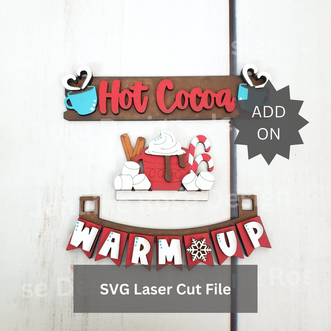 Addon: Hot Cocoa Stand SVG Laser Cut Files for Laser Cutter or ...