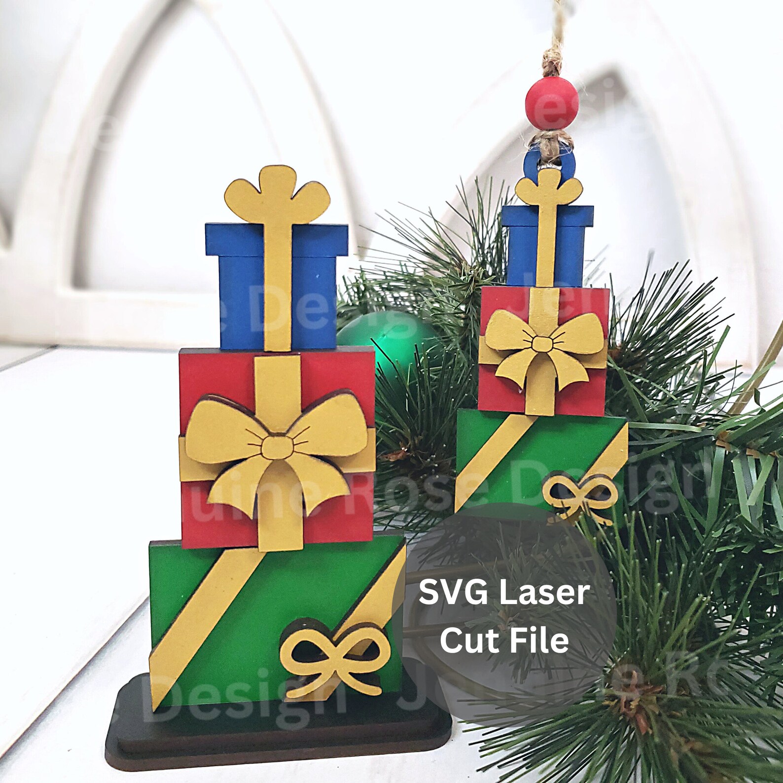 Present Stack SVG Laser Cut File Bundle for Laser Cutter or Glowforge ...