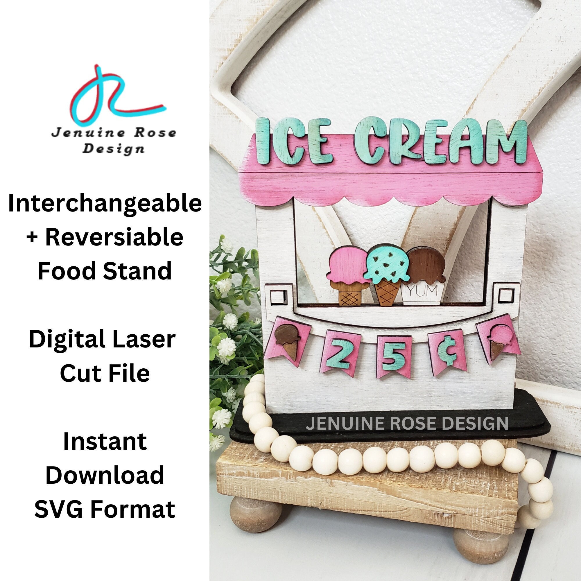 Ice Cream Stand SVG Cut File