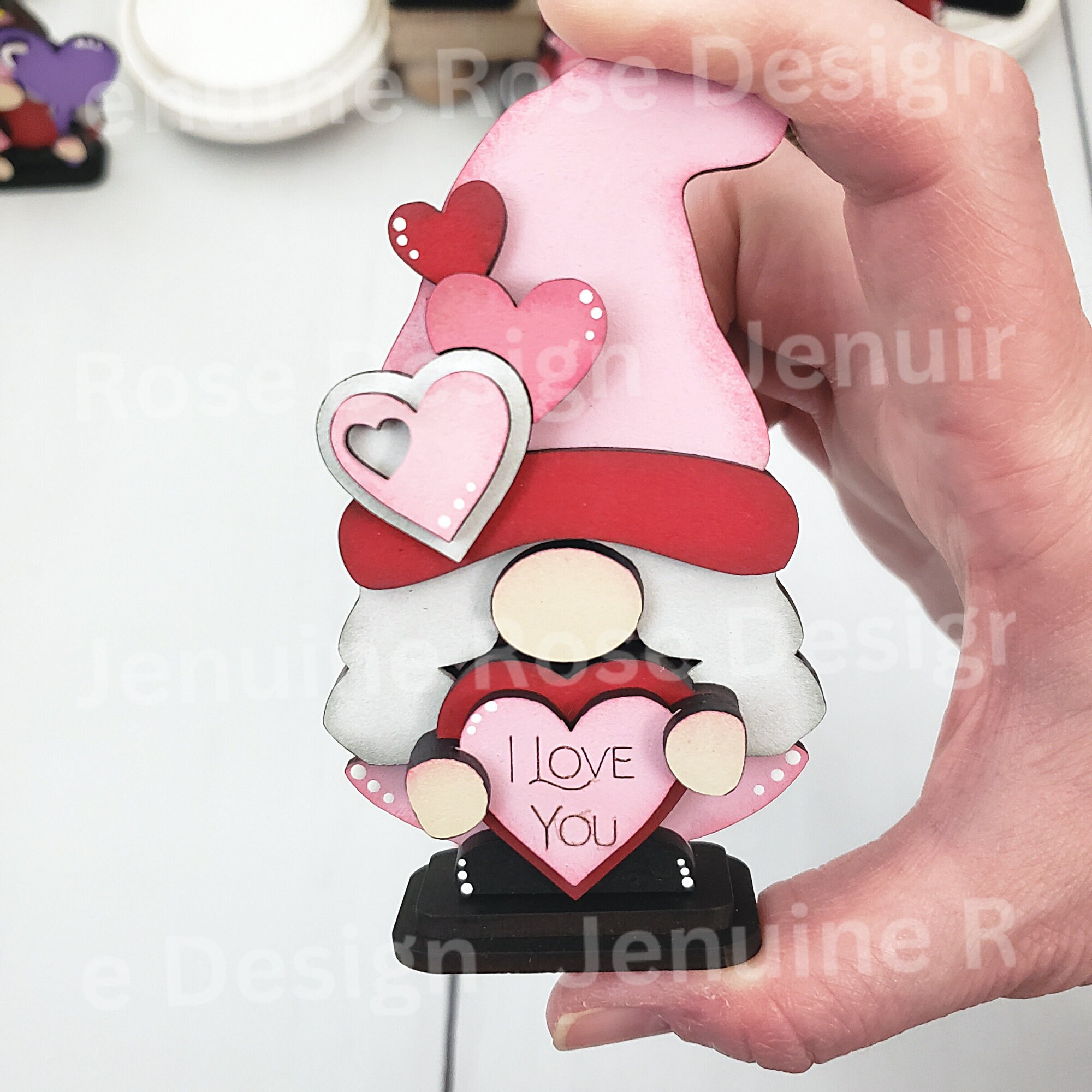 Valentine Gnomes SVG Bundle Laser Cut File for Laser Cutter or ...