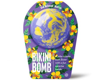 Bikini Bomb™ - Sun & Sand, Summer Bath Bomb, Surprise Inside, Piña Colada, Fizzer, Da Bomb