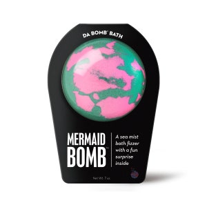 Mermaid Bomb, Mermaid Bath Bomb, Bath Bomb, Bath Fizzer, Fizzy, Bath and Body, Surprise Inside, Relax, Sea Mist, Mermaid