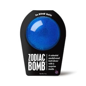 Zodiac Bomb, Zodiac Bath Bomb, Zodiac, Bath Bomb, Bath Fizzer, Relax, Surprise Inside, Sandalwood, Fizzy