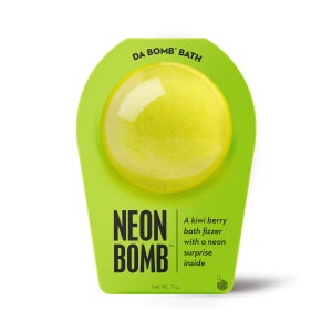 Neon Green Bomb, Neon Green Bath Bomb, Da Bomb, Bath Fizzer, Neon, Relax, Surprise inside, Bath and Body, Handmade
