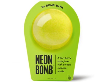 Neon Green Bomb, Neon Green Bath Bomb, Da Bomb, Bath Fizzer, Neon, Relax, Surprise inside, Bath and Body, Handmade