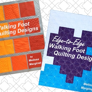 GET BOTH BOOKS Walking Foot Quilting Designs & Edge-to-Edge Walking Foot Quilting Designs image 1