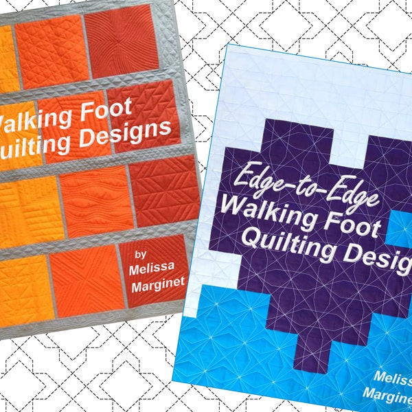 GET BOTH BOOKS - Walking Foot Quilting Designs & Edge-to-Edge Walking Foot Quilting Designs