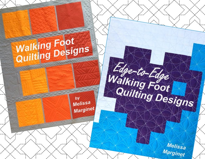 GET BOTH BOOKS Walking Foot Quilting Designs & Edge-to-Edge Walking Foot Quilting Designs image 1