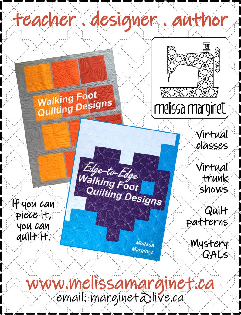 GET BOTH BOOKS Walking Foot Quilting Designs & Edge-to-Edge Walking Foot Quilting Designs image 6